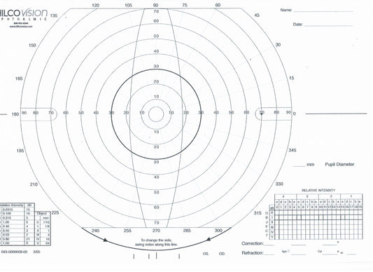 Hilco Vision Supplies Perimeter Paper 50/pack