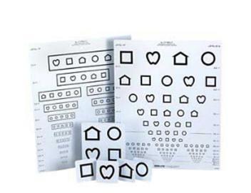 Good-Lite LEA SYMBOLS 15 Line Pediatric Eye Chart - Optics Incorporated