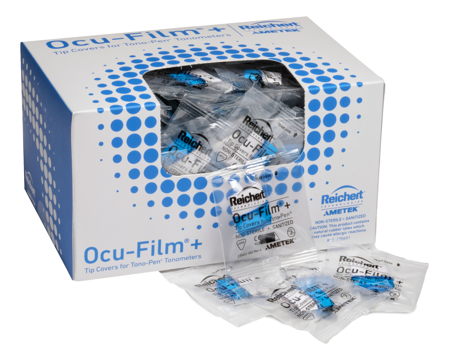 Reichert Supplies Ocu-Film + Tip Covers (Box of 150, individually wrapped)
