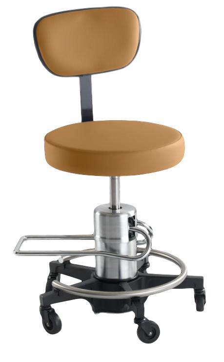Reliance 546 Hydraulic Stool with Back - Optics Incorporated