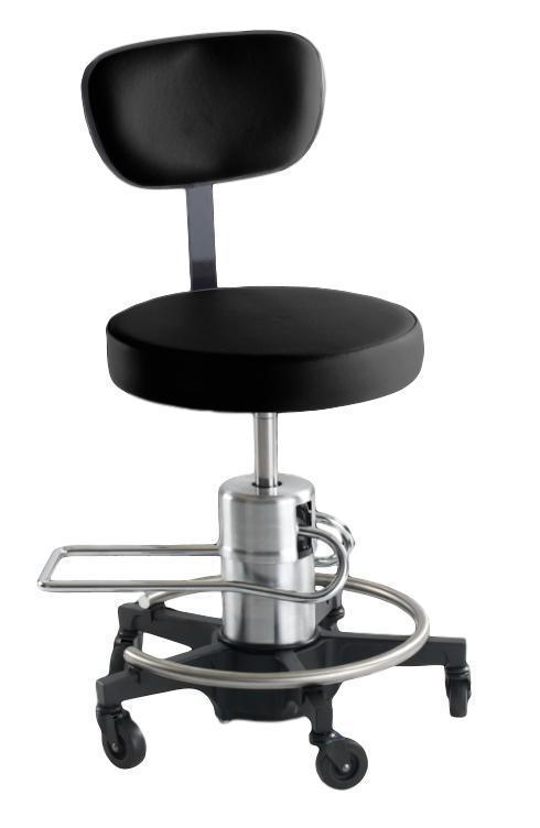 Reliance 546 Hydraulic Stool with Back - Optics Incorporated