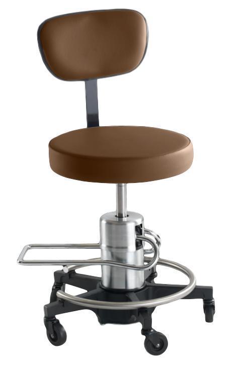 Reliance 546 Hydraulic Stool with Back - Optics Incorporated