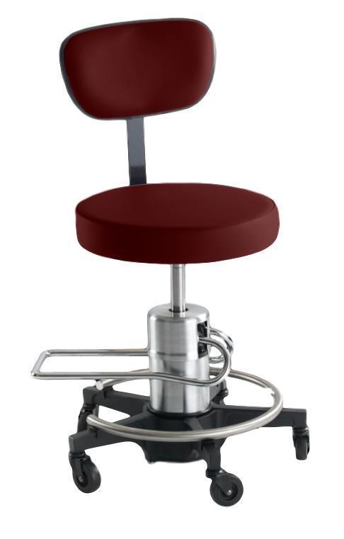 Reliance 546 Hydraulic Stool with Back - Optics Incorporated
