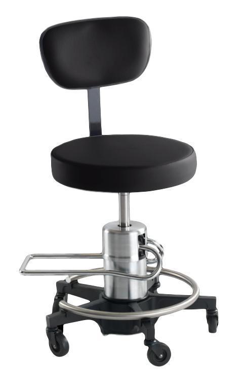 Reliance 546 Hydraulic Stool with Back - Optics Incorporated