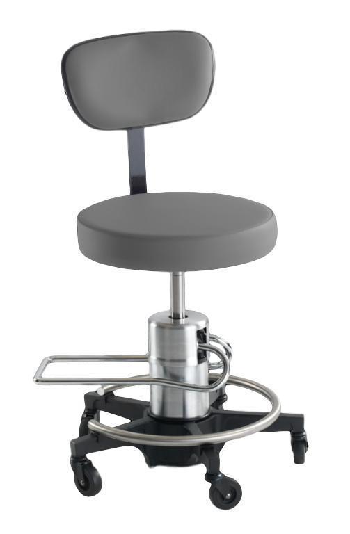 Reliance 546 Hydraulic Stool with Back - Optics Incorporated