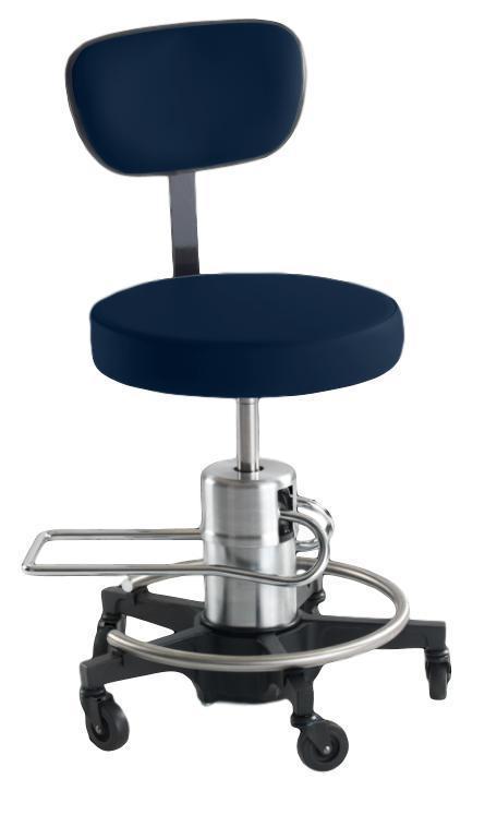 Reliance 546 Hydraulic Stool with Back - Optics Incorporated