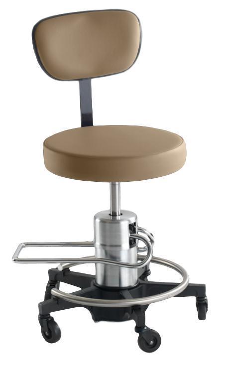 Reliance 546 Hydraulic Stool with Back - Optics Incorporated