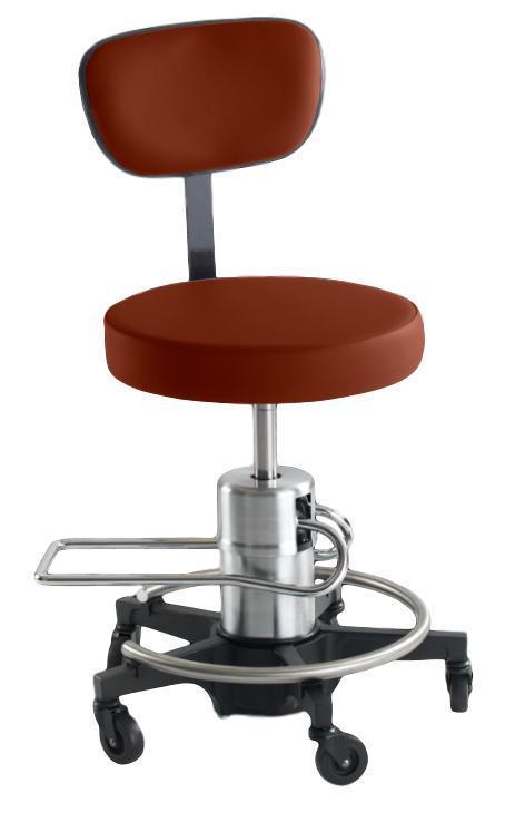 Reliance 546 Hydraulic Stool with Back - Optics Incorporated