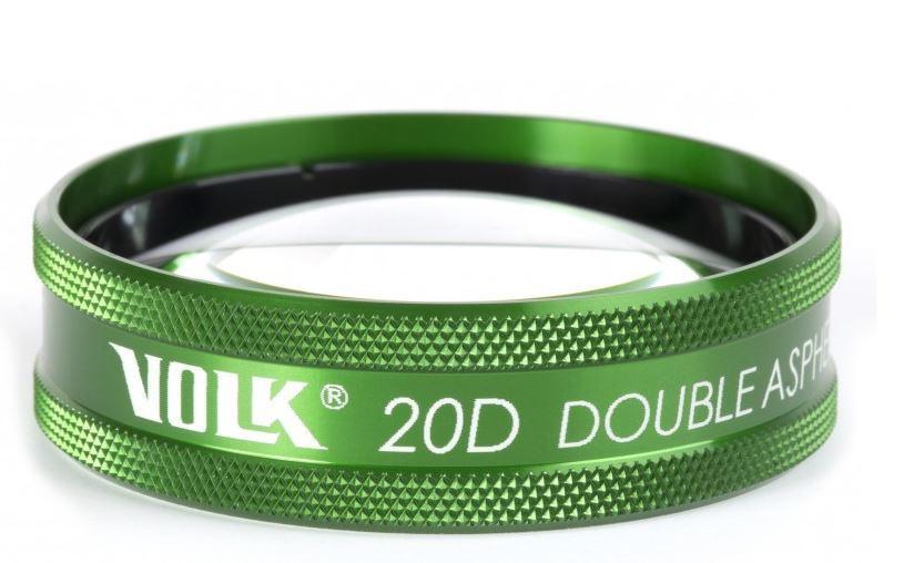 Volk Engrave Green 20D Clear Lens, Large