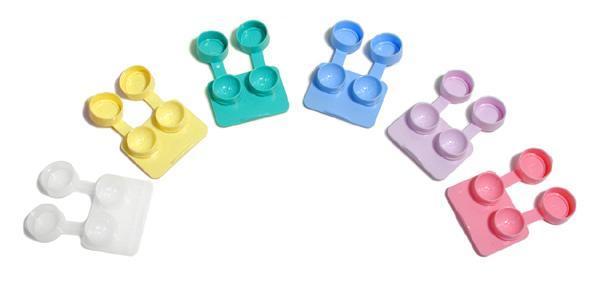 Western Ophthalmics Supplies Assorted Contact Lens Case (50 per Bag)
