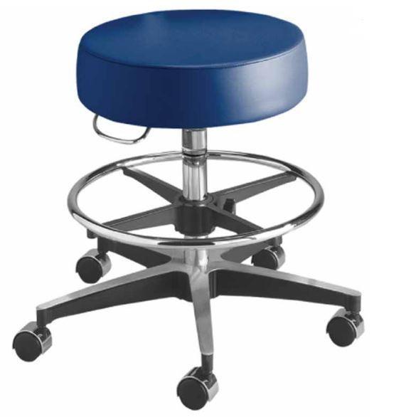 Brewer Pneumatic Stool with Foot Ring - Optics Incorporated