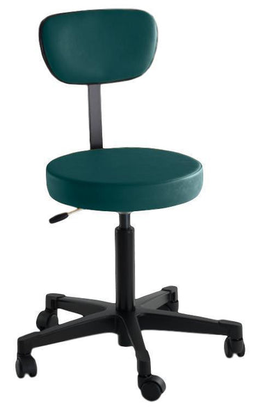 Reliance 4246 Pneumatic Stool with Back - Optics Incorporated