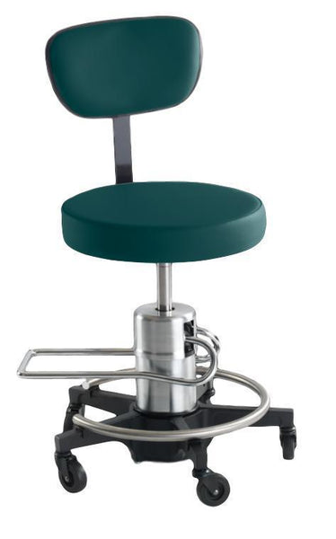 Reliance 546 Hydraulic Stool with Back - Optics Incorporated