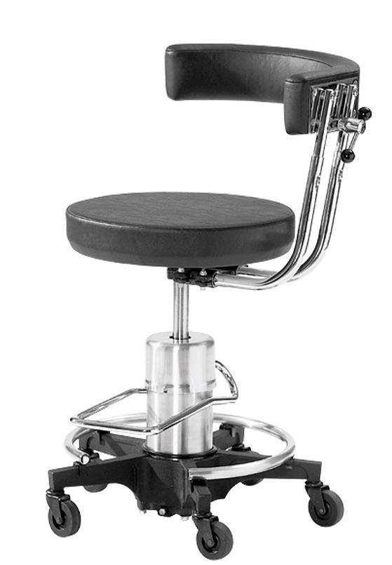 Reliance 556 Hydraulic Stool with Wrap Around Arm - Optics Incorporated