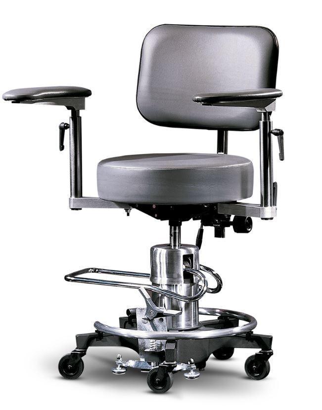 Reliance 558 Surgical Hydraulic Stool w/ Floor Lock - Optics Incorporated